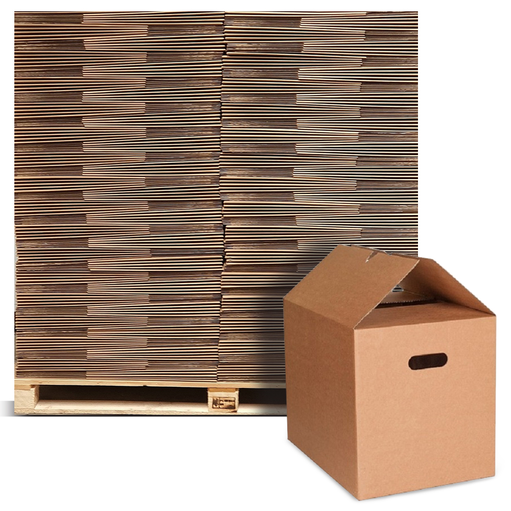 Autolock doos - met handvat - 477 x 317 x 330 mm - B golf bruin